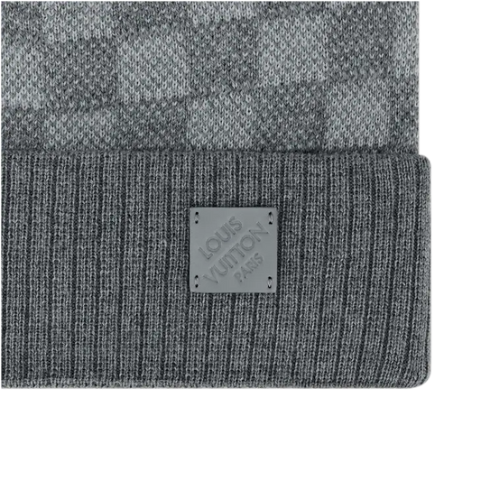 Louis Vuitton - Bonnet Néo Petit Damier Gris Clair