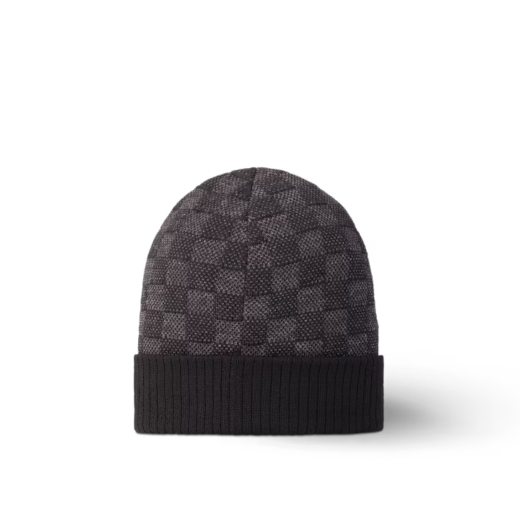 Louis Vuitton - Bonnet Néo Petit Damier Anthracite