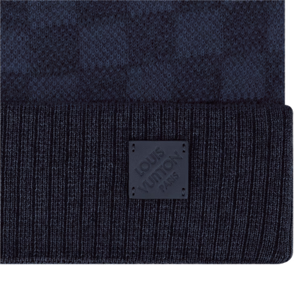 Louis Vuitton - Bonnet Néo Petit Damier Bleu Marine