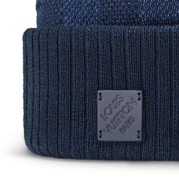 Louis Vuitton - Bonnet Néo Petit Damier Bleu Marine