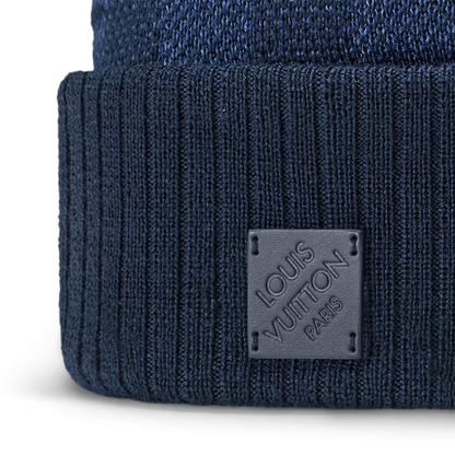 Louis Vuitton - Bonnet Néo Petit Damier Bleu Marine