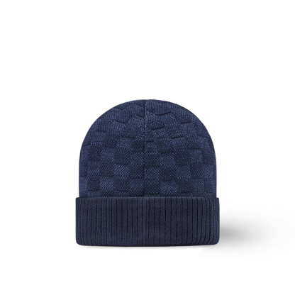 Louis Vuitton - Bonnet Néo Petit Damier Bleu Marine