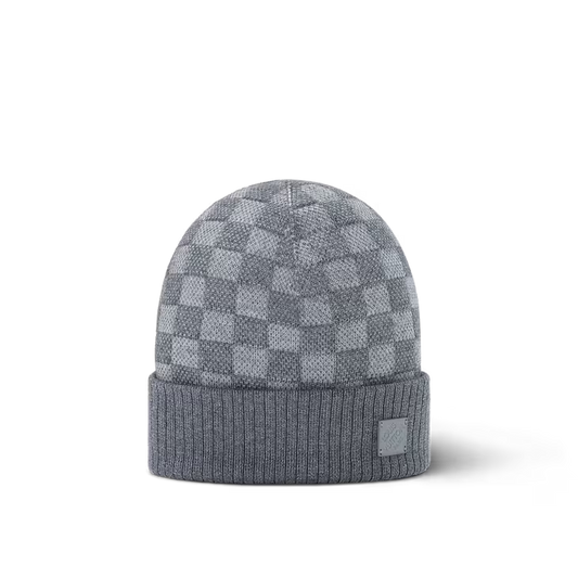 Louis Vuitton - Bonnet Néo Petit Damier Gris Clair
