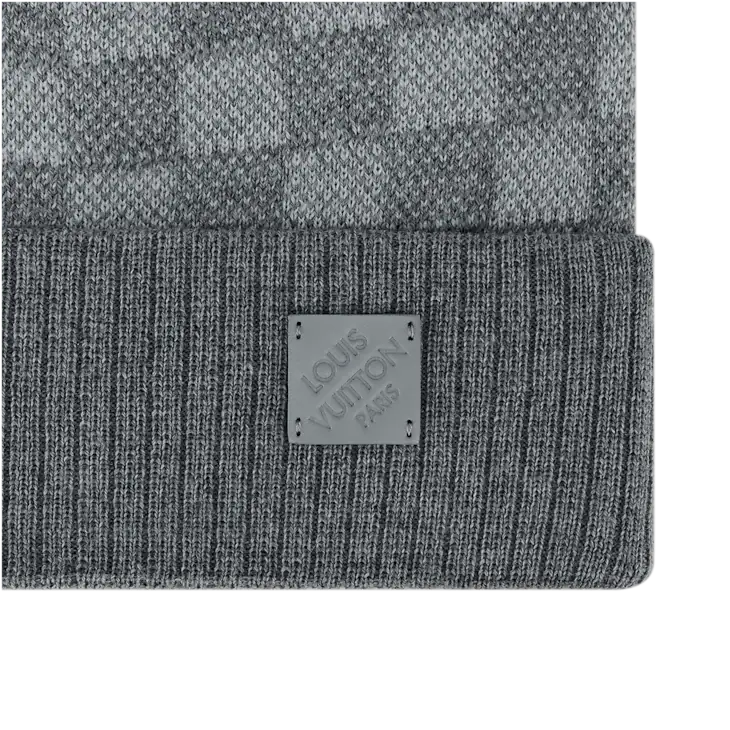 Louis Vuitton - Bonnet Néo Petit Damier Gris Clair