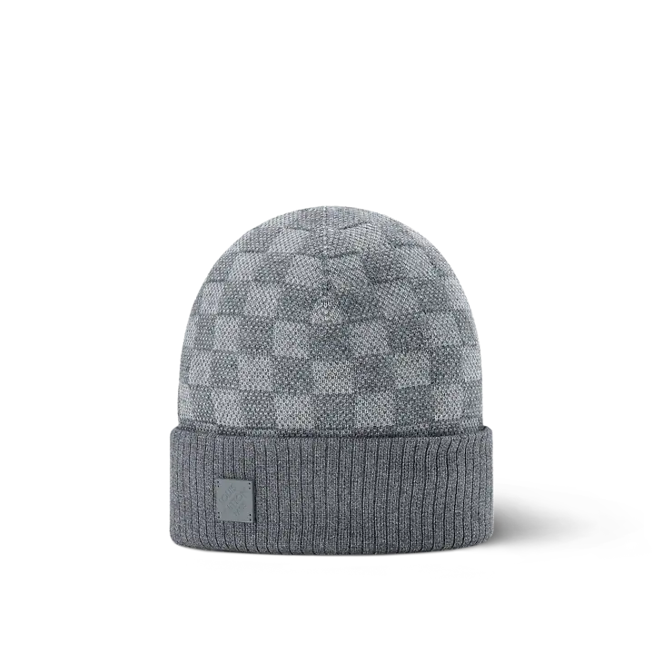Louis Vuitton - Bonnet Néo Petit Damier Gris Clair