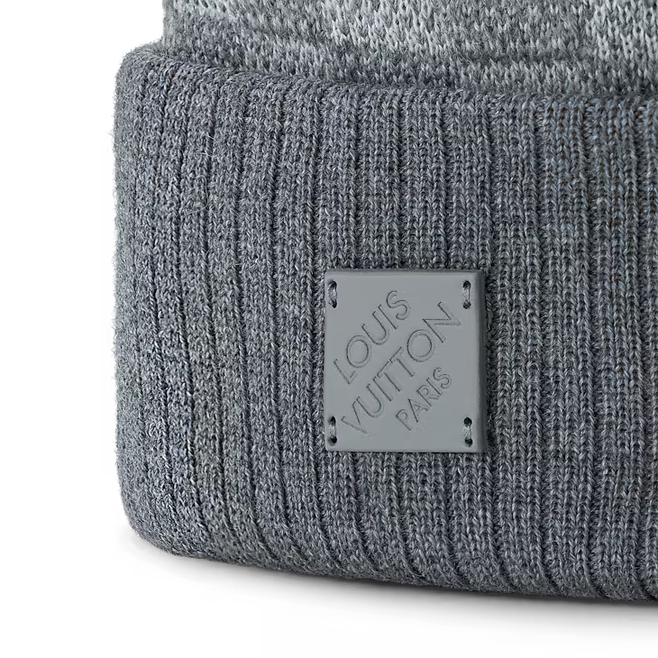 Louis Vuitton - Bonnet Néo Petit Damier Gris Clair