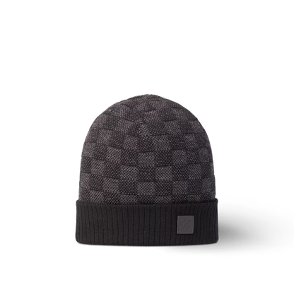 Louis Vuitton - Bonnet Néo Petit Damier Anthracite