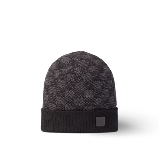 Louis Vuitton - Bonnet Néo Petit Damier Anthracite