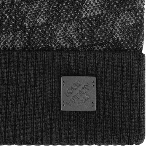 Louis Vuitton - Bonnet Néo Petit Damier Anthracite