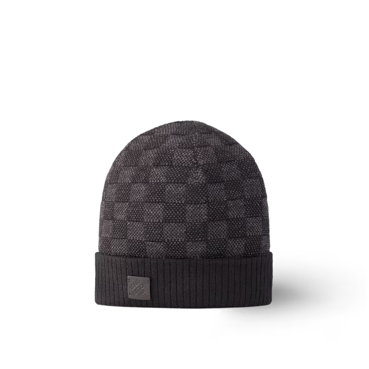 Louis Vuitton - Bonnet Néo Petit Damier Anthracite