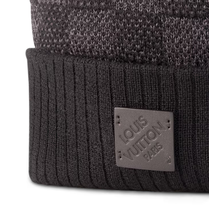 Louis Vuitton - Bonnet Néo Petit Damier Anthracite