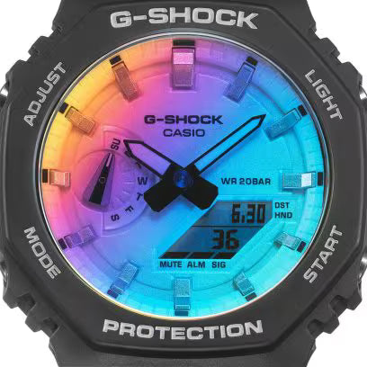 Casio G-Shock GA-2100 - Noir cadran multicolore