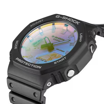 Casio G-Shock GA-2100 - Noir cadran multicolore