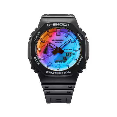 Casio G-Shock GA-2100 - Noir cadran multicolore