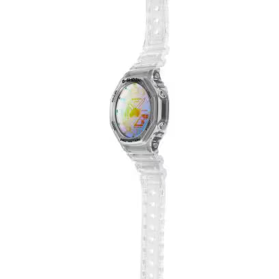 Casio G-Shock GA-2100 - Transparent cadran multicolore
