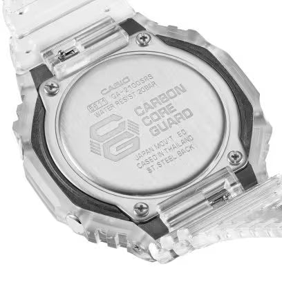 Casio G-Shock GA-2100 - Transparent cadran multicolore